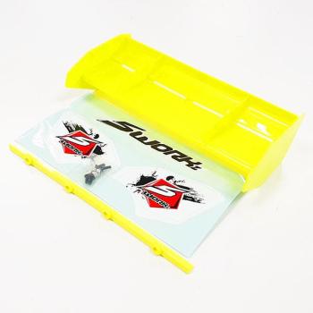 SWORKz 1/8 Off Road Formula Race Heckspoiler gelb inkl. Aufkleber